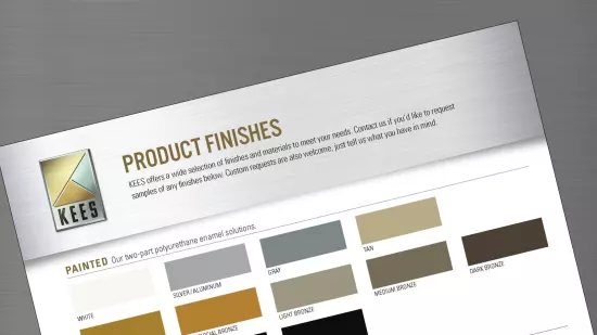 New Product Finishes Brochure